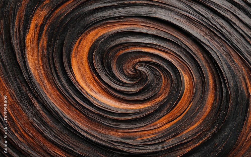 Abstract swirl pattern showcasing rich black and orange colors, creating a dynamic look. Abstract swirl pattern showcasing rich black and orange colors, creating a dynamic look.