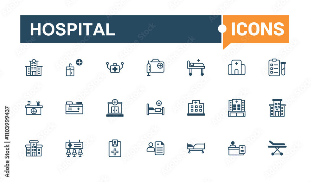 Hospital thin line icon set. Contains such icons as helicopter, pulse, market, science, monitor, stethoscope, aid, glyph. Simple web icons. Vector illustration in modern line style. Hospital thin line icon set. Contains such icons as helicopter, pulse, market, science, monitor, stethoscope, aid, glyph. Simple web icons. Vector illustration in modern line style.