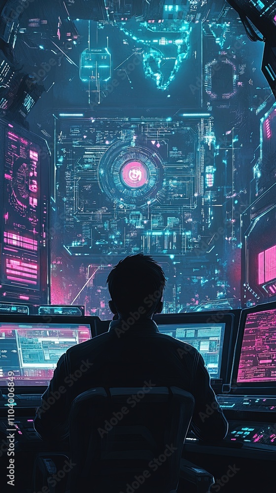 Fototapeta premium A Glimpse into the Future: Revolutionary Technology Unveiled