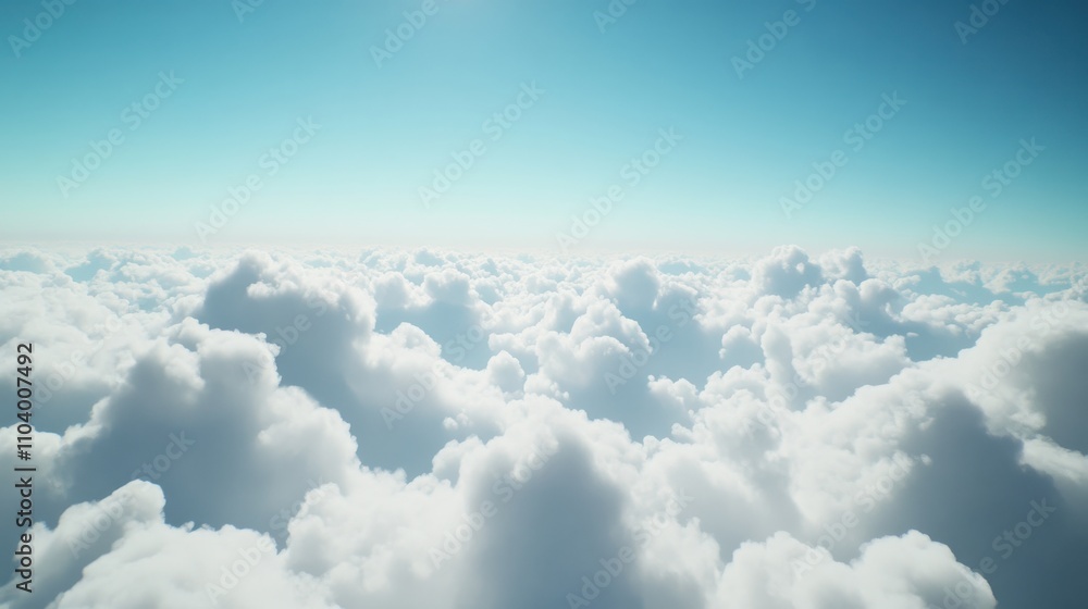 Expansive Blue Sky with Fluffy White Clouds Above the Earth, Capturing the Tranquil Beauty of Nature in a Serene Landscape for Visual Inspiration and Peaceful Experiences Expansive Blue Sky with Fluffy White Clouds Above the Earth, Capturing the Tranquil Beauty of Nature in a Serene Landscape for Visual Inspiration and Peaceful Experiences