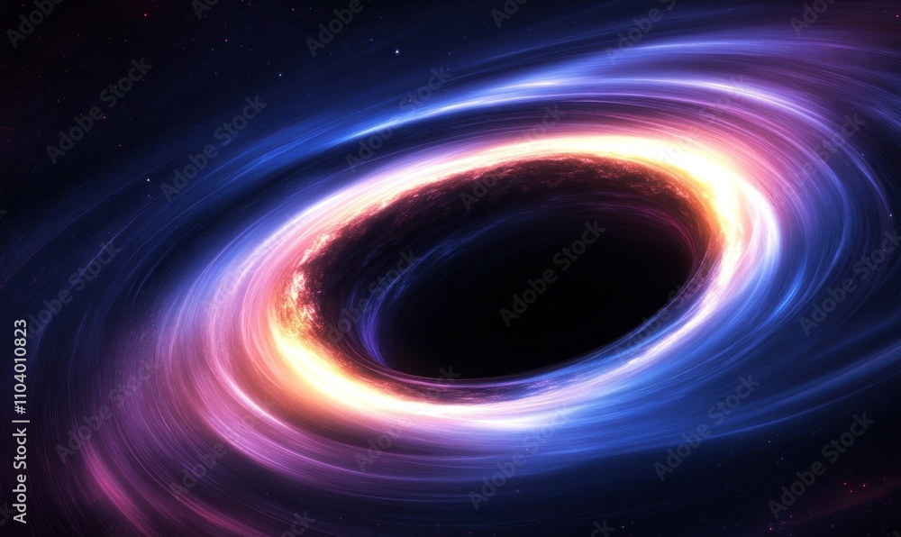Colorful Swirling Black Hole in Space Colorful Swirling Black Hole in Space