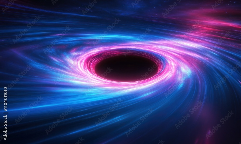 Obraz premium Colorful Cosmic Vortex in Deep Space