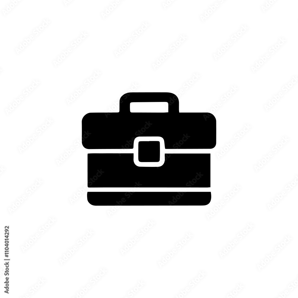 Simple Vector Icon of a briefcase – Logo Design Illustration Simple Vector Icon of a briefcase – Logo Design Illustration
