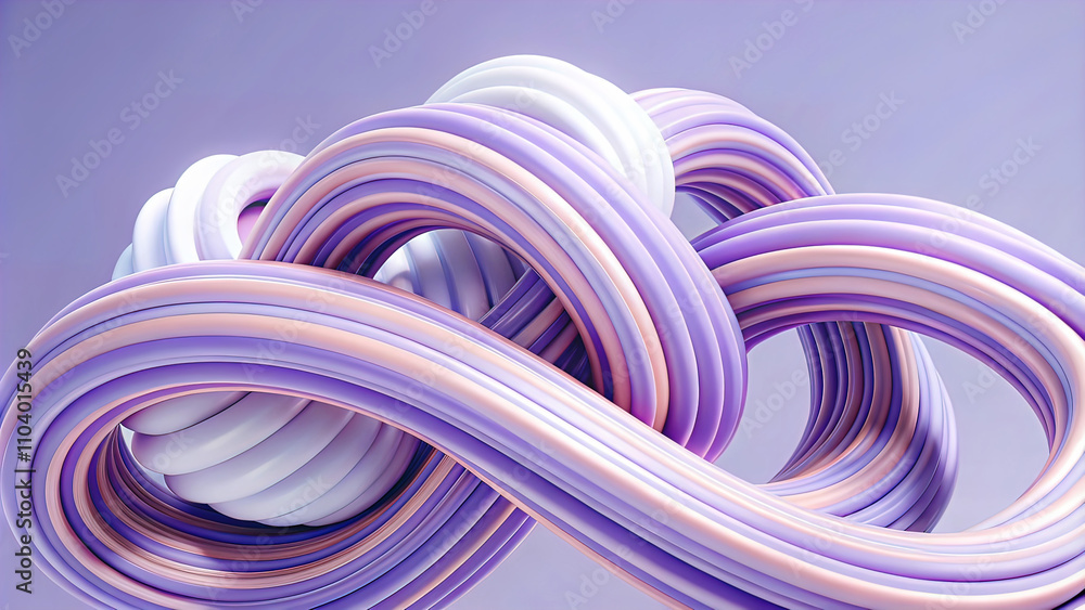Background of abstract 3d rendering of twisted lines of futuristic shape Background of abstract 3d rendering of twisted lines of futuristic shape