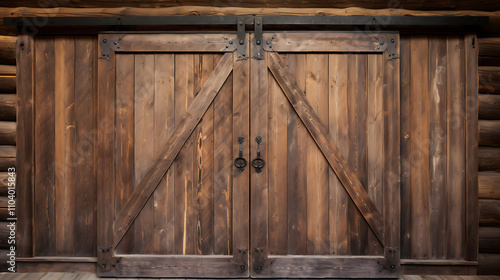 old wooden door