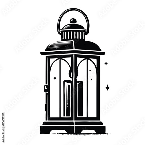 Lantern Candle Silhouette