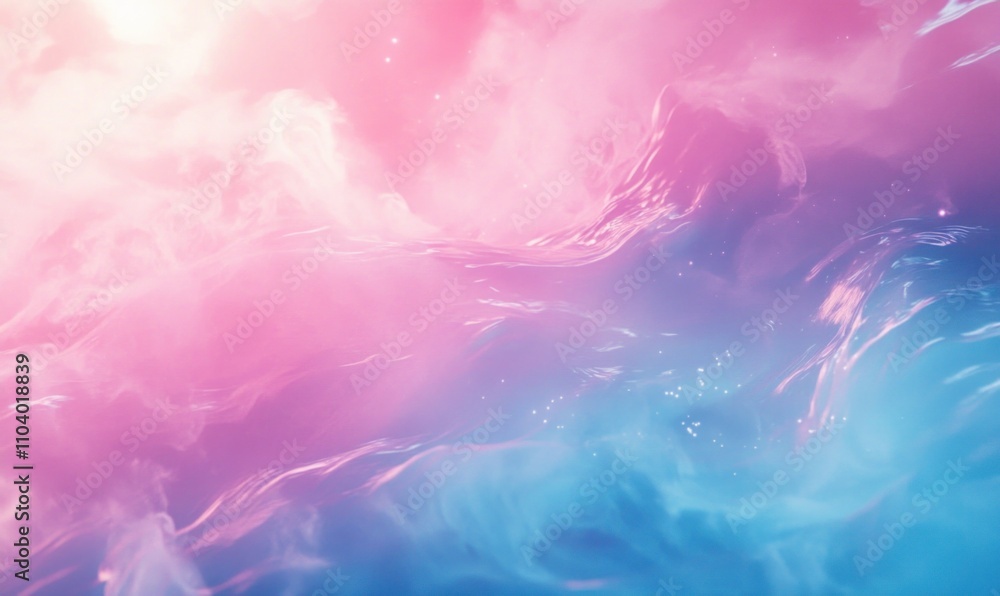 Ethereal Pink and Blue Abstract Cloudscape Ethereal Pink and Blue Abstract Cloudscape