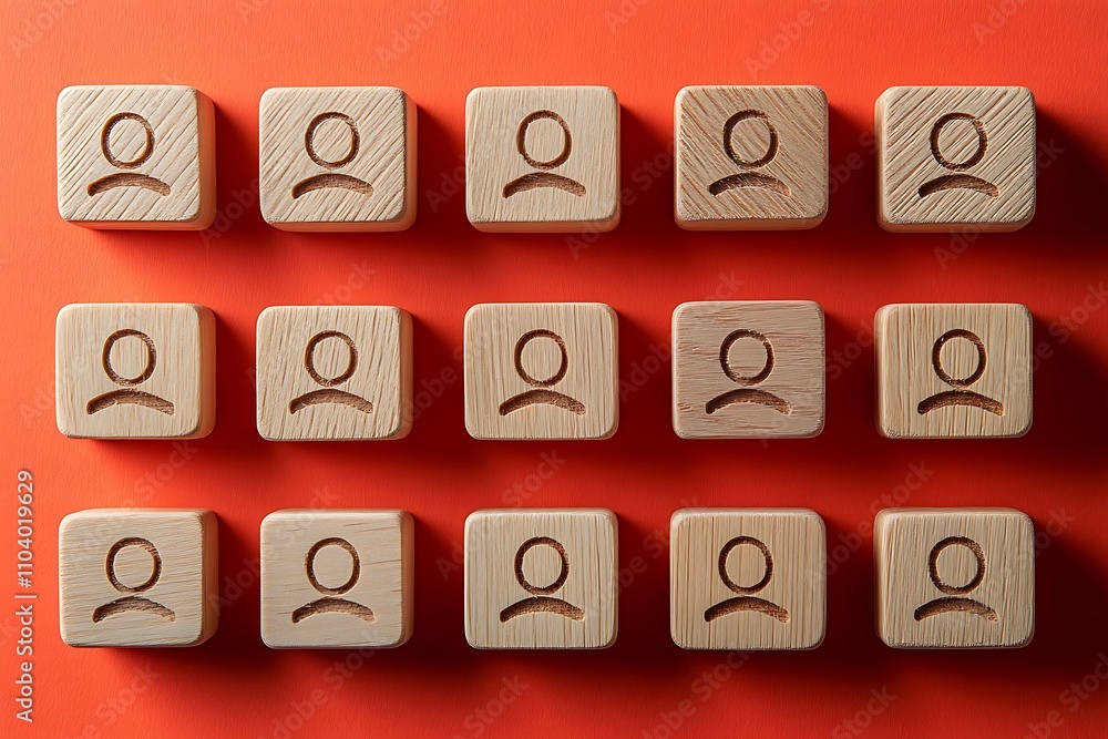 Uniform Wooden Blocks Simple Group Identity Structure Uniform Wooden Blocks Simple Group Identity Structure