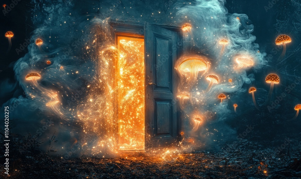 Mystical Doorway to an Otherworldly Realm of Light Mystical Doorway to an Otherworldly Realm of Light