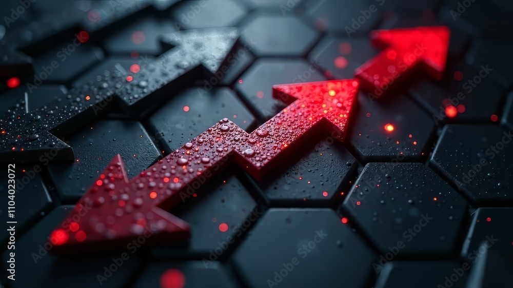 Black Red Arrows Carbon Fiber Hexagon Texture, Depth & Vibe Black Red Arrows Carbon Fiber Hexagon Texture, Depth & Vibe