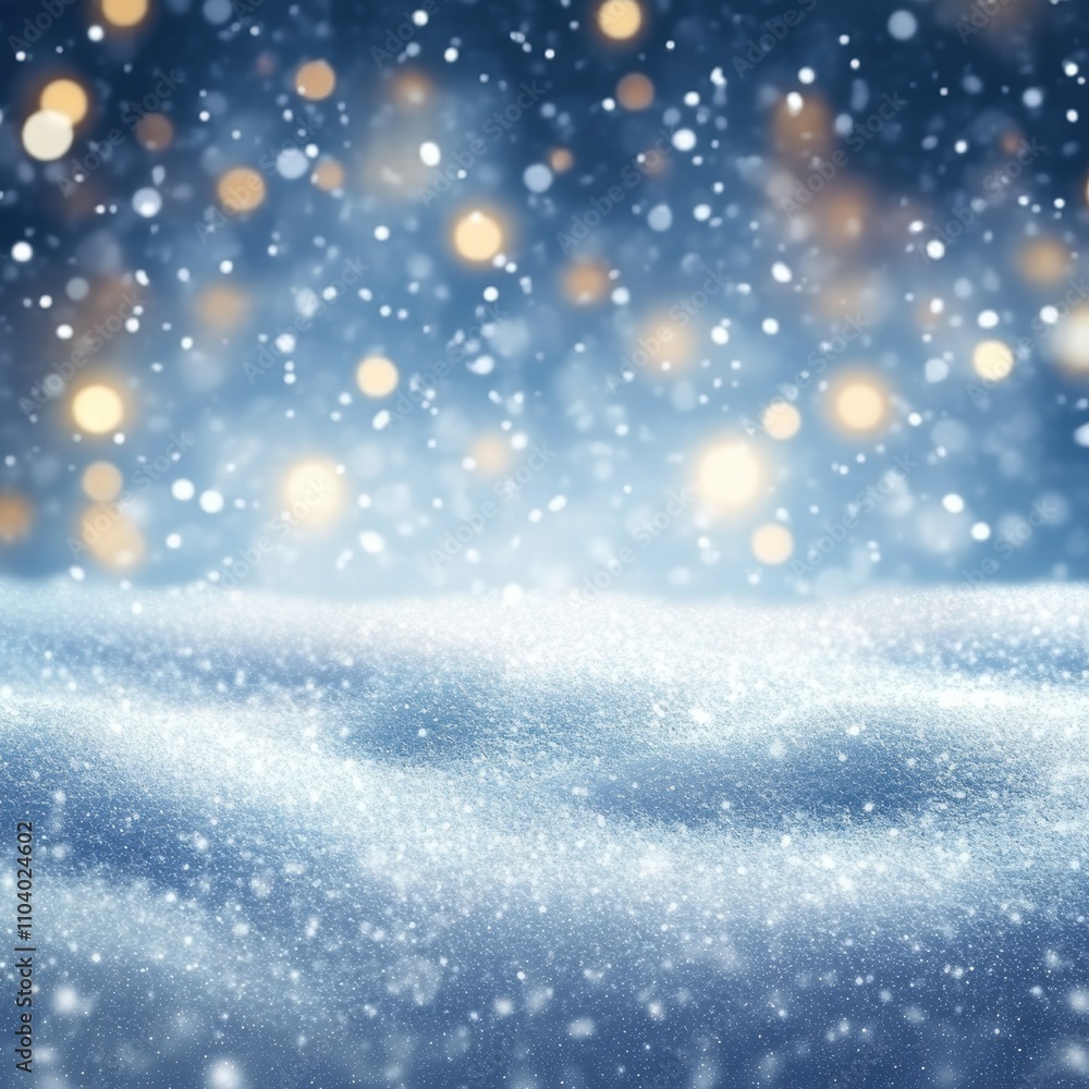 A magical winter scene adorned with twinkling bokeh lights and delicate snowflakes, creating a festive atmosphere perfect for the holiday season. A magical winter scene adorned with twinkling bokeh lights and delicate snowflakes, creating a festive atmosphere perfect for the holiday season.