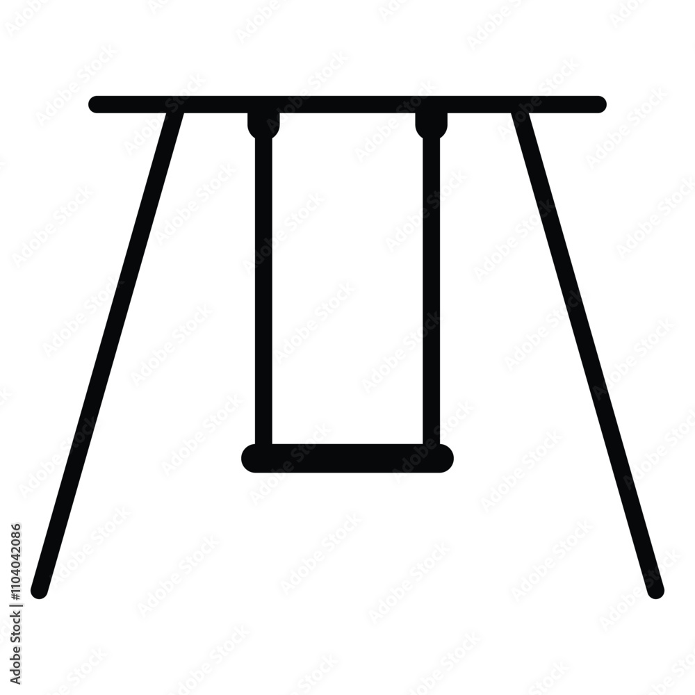 Swing icon. Modern icon outline porch swing logo concept isolated on white background. Premium quality swing, toy, educate, children, graphic design. Vector illustration. EPS 10 Swing icon. Modern icon outline porch swing logo concept isolated on white background. Premium quality swing, toy, educate, children, graphic design. Vector illustration. EPS 10