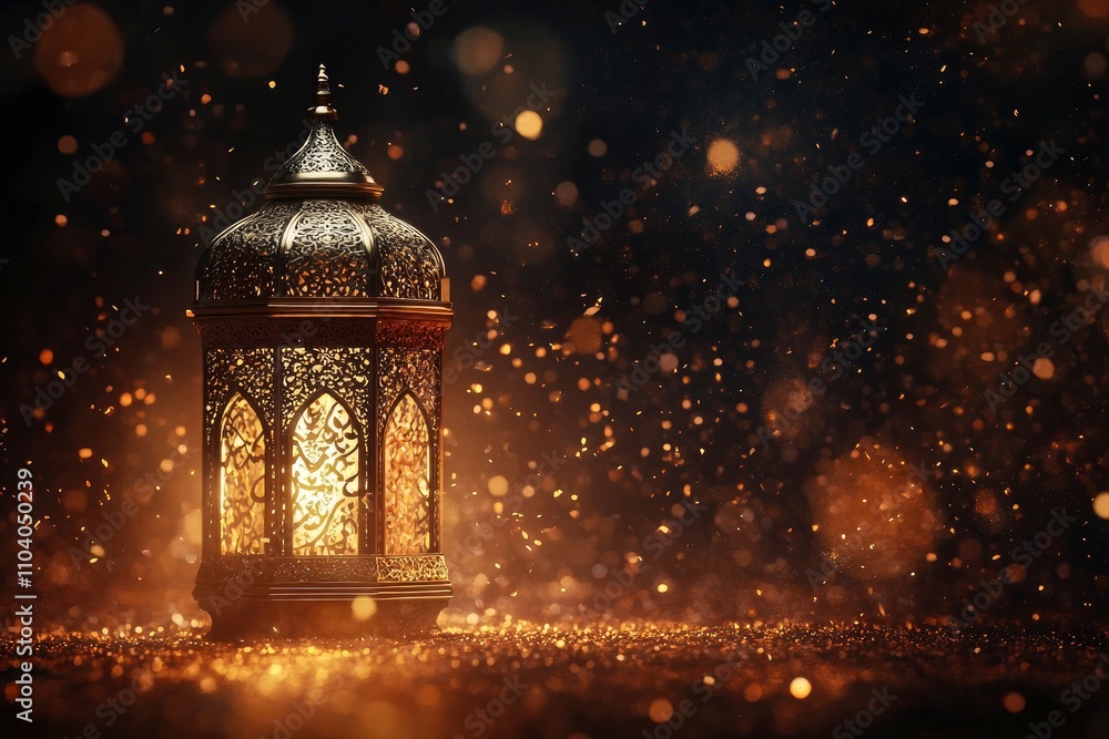 Ramadan lantern with al quran and particles as luxury islamic background. Decoration for ramadan kareem, mawlid, iftar, isra miraj, eid al fitr adha and muharram. 3D rendering Ramadan lantern with al quran and particles as luxury islamic background. Decoration for ramadan kareem, mawlid, iftar, isra miraj, eid al fitr adha and muharram. 3D rendering