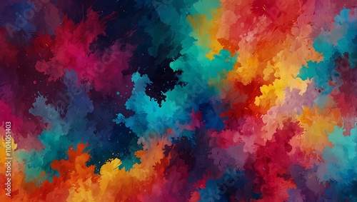 A vibrant abstract background filled with dreamy, colorful hues.