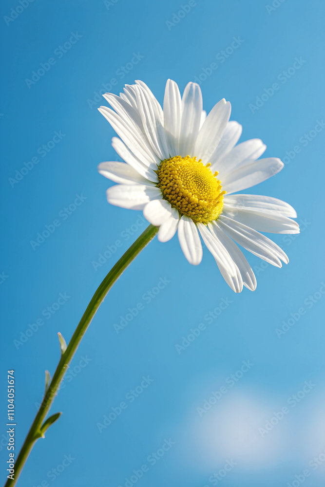 daisy against blue sky daisy against blue sky