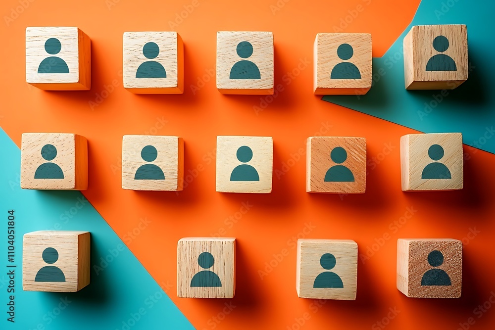 Wooden Cubes Workforce Planning Conceptual Hiring Demographic Wooden Cubes Workforce Planning Conceptual Hiring Demographic