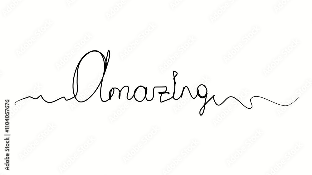 Amazing text. One line drawing doodle hand drawn. Video 4k object illustration, minimalism hand drawn sketch design modern new Amazing text. One line drawing doodle hand drawn. Video 4k object illustration, minimalism hand drawn sketch design modern new