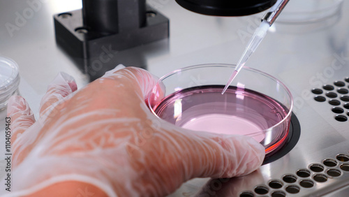 Foto Close-up of IVF procedure