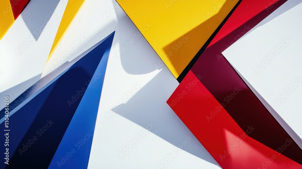Abstract geometric shapes in vibrant colors creating a dynamic composition. Abstract geometric shapes in vibrant colors creating a dynamic composition.