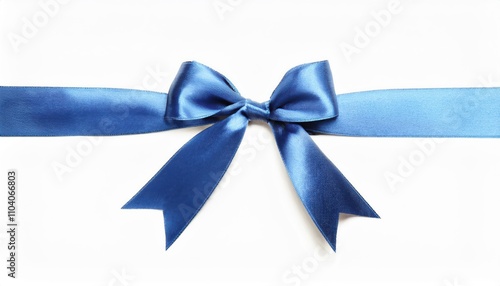 Elegant Blue Christmas Ribbon Bow for Gift Wrapping. Perfect for Holiday Decorations, Festive Present Ideas, and DIY Projects | Add Sophistication to Any Celebration or Seasonal Decor