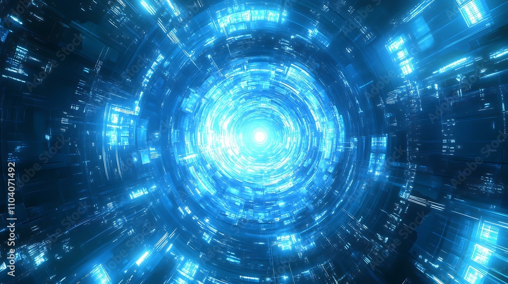 Futuristic blue background with geometric shapes and light patterns, perfect for a tech-oriented theme Futuristic blue background with geometric shapes and light patterns, perfect for a tech-oriented theme