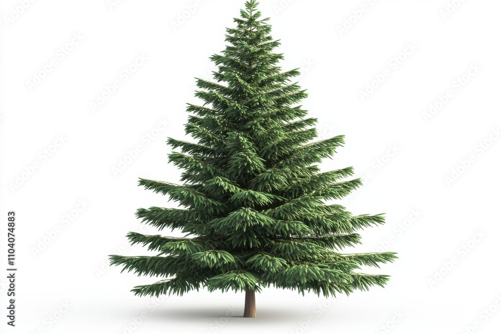 A lush green pine tree with dense foliage against a white background, symbolizing nature's beauty and resilience. A lush green pine tree with dense foliage against a white background, symbolizing nature's beauty and resilience.