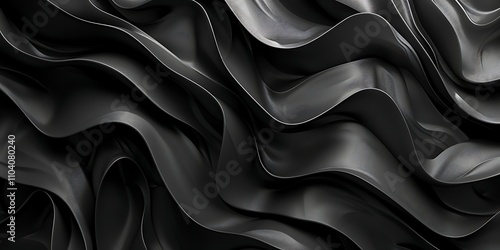 Black wavy background
