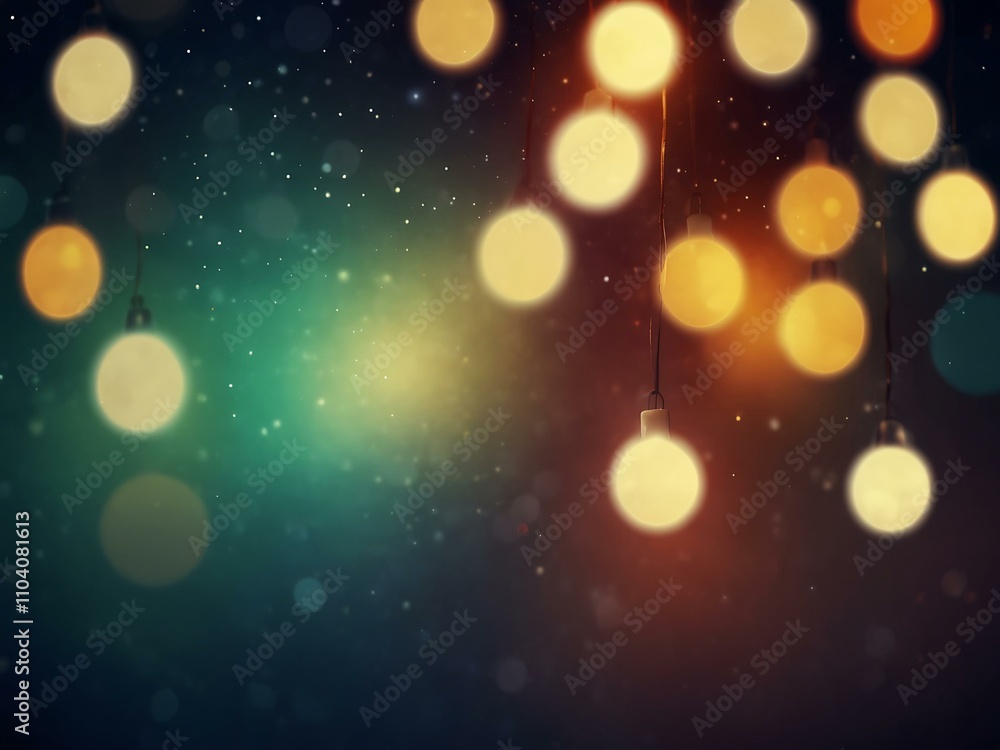 Abstract blurred Christmas background with glowing lights. Abstract blurred Christmas background with glowing lights.