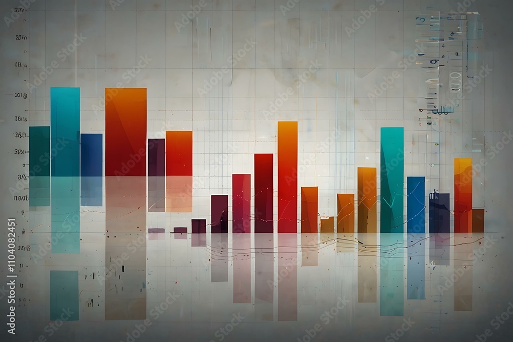 Abstract business background with financial charts.