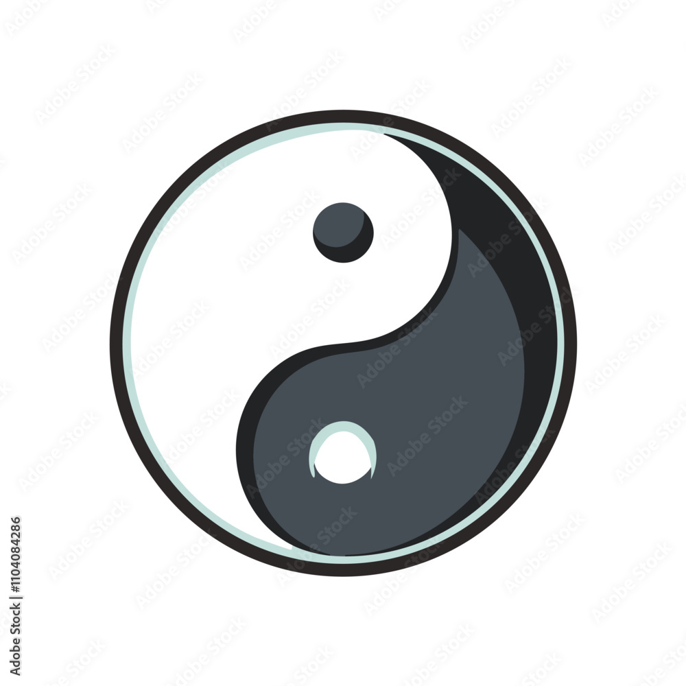 Yin yang harmony symbol. Balance, duality, opposing forces. Represents unity and interconnectedness. Yin yang harmony symbol. Balance, duality, opposing forces. Represents unity and interconnectedness.
