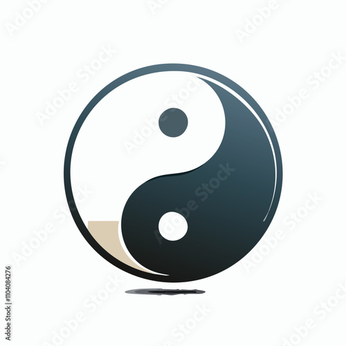 Yin yang harmony symbol. Balance, duality, opposing forces, peace, unity, and harmony.  A powerful visual representation of life's interconnectedness.