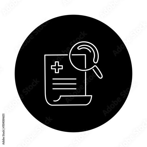 Monoline Medical Research Icon. Simple Line Research Icon
Minimalist Medical Research Vector.