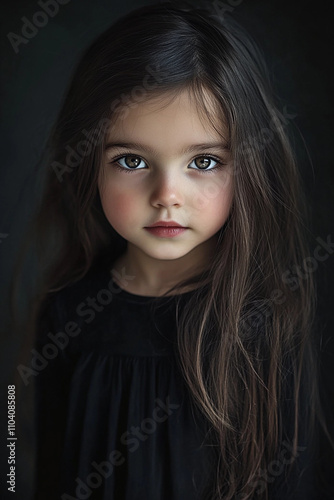 Children's Day. Little girl, portrait photo