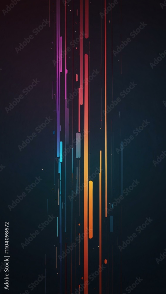 Abstract gradient lines in a cyberpunk theme. Abstract gradient lines in a cyberpunk theme.