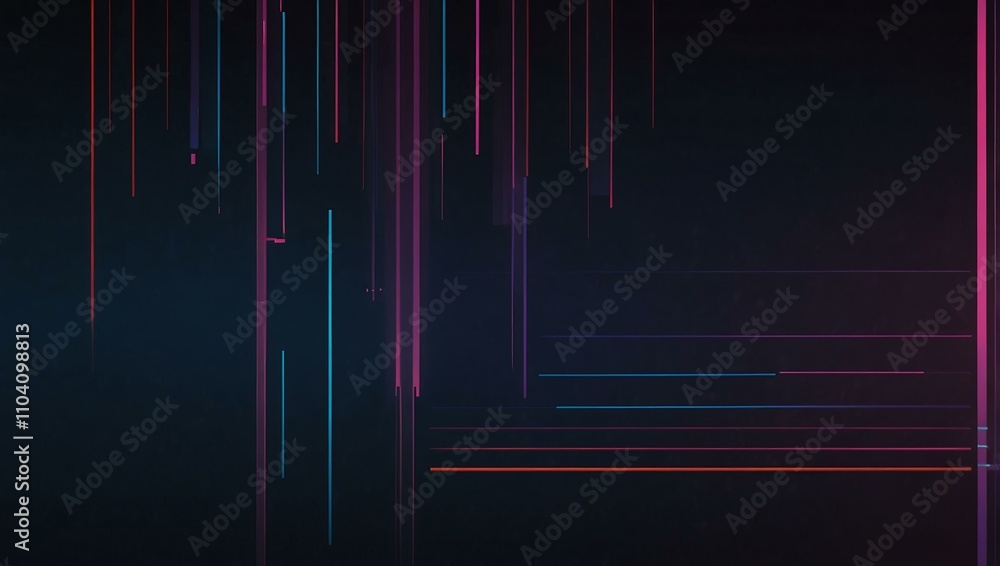 Abstract gradient lines in cyberpunk aesthetic. Abstract gradient lines in cyberpunk aesthetic.