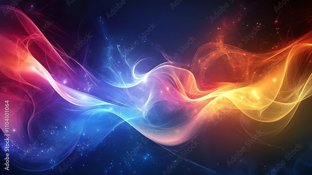 Abstract background with fluid designs and iridescent color schemes Abstract background with fluid designs and iridescent color schemes