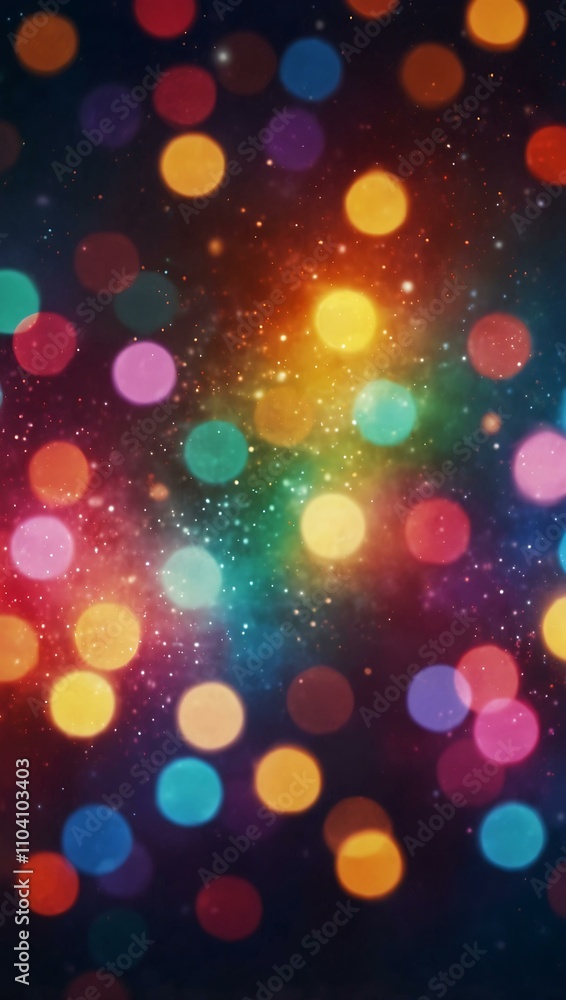Abstract lights in a colorful, dreamy background. Abstract lights in a colorful, dreamy background.