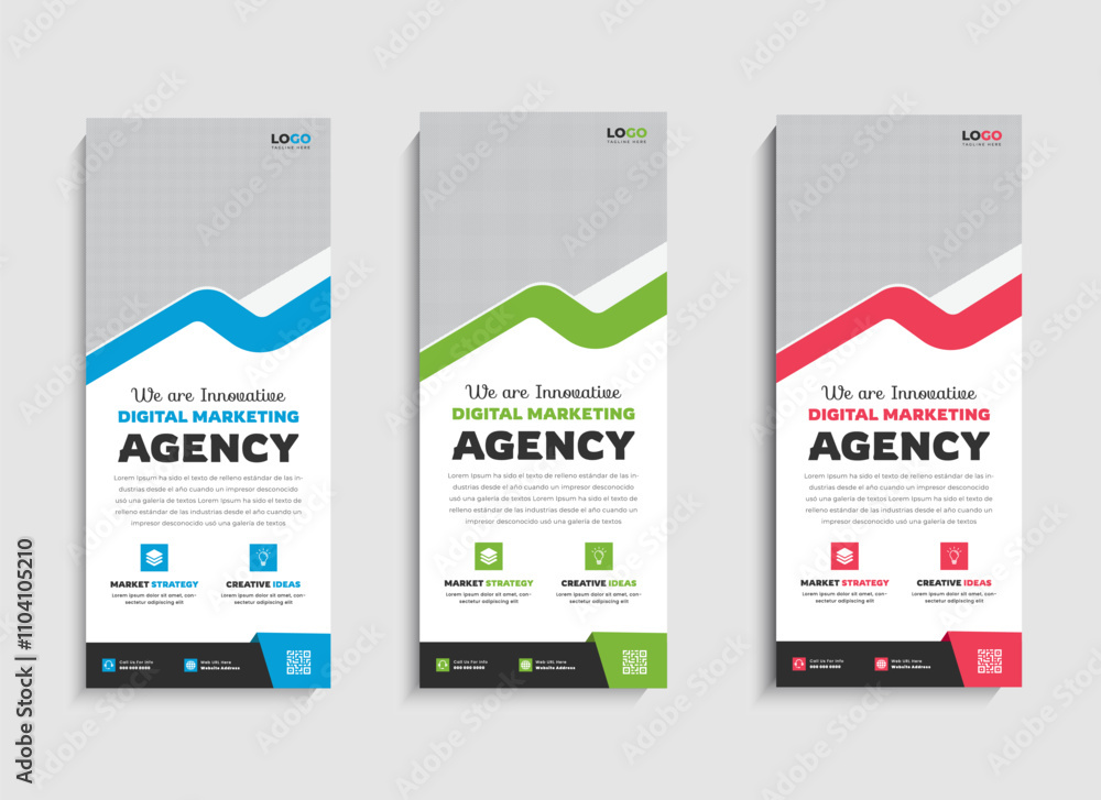 Digital Marketing Agency business roll up banner or standee design Digital Marketing Agency business roll up banner or standee design