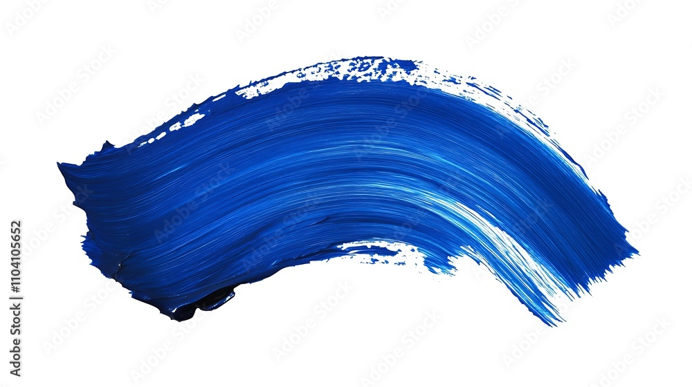 Blue stroke of paint isolated on white background. Blue stroke of paint isolated on white background.