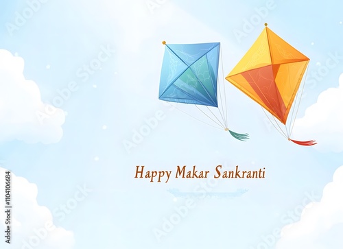 Happy Makar Sankranti Festival Background photo