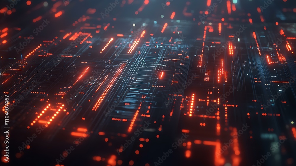 Technology-inspired background with glowing nodes and interconnected lines, representing AI Technology-inspired background with glowing nodes and interconnected lines, representing AI