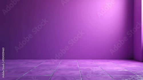 High-Definition Purple Background for Product Presentation and Design – Abstract, Modern, and Minimalist Themes with Versatile Lighting and Floor Textures