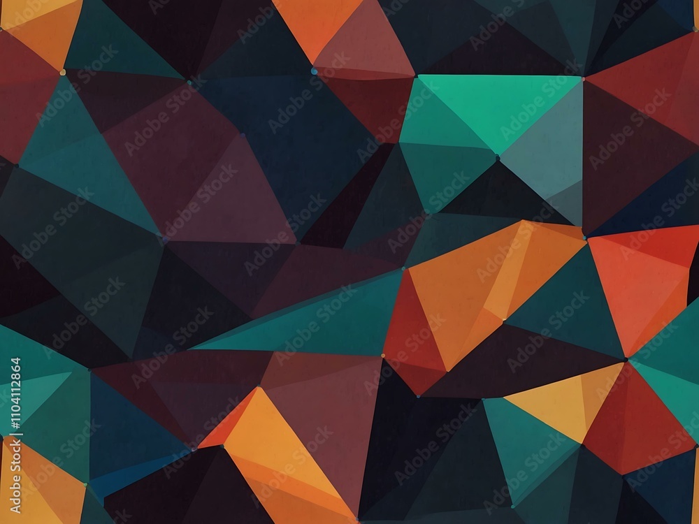 Abstract low polygon mesh generative art background. Abstract low polygon mesh generative art background.