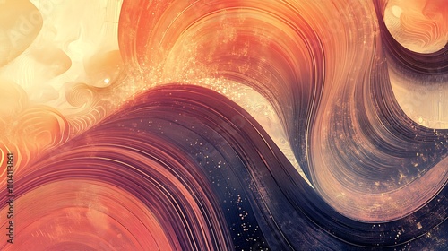 Abstract advertising background with swirling gradients and high-energy patterns photo