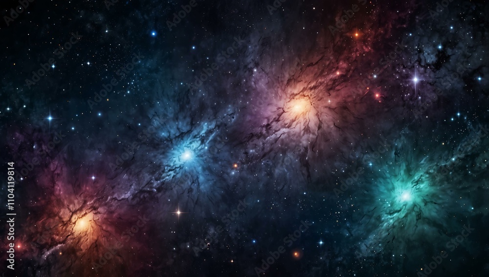 Abstract space background with stars and galaxies. Abstract space background with stars and galaxies.