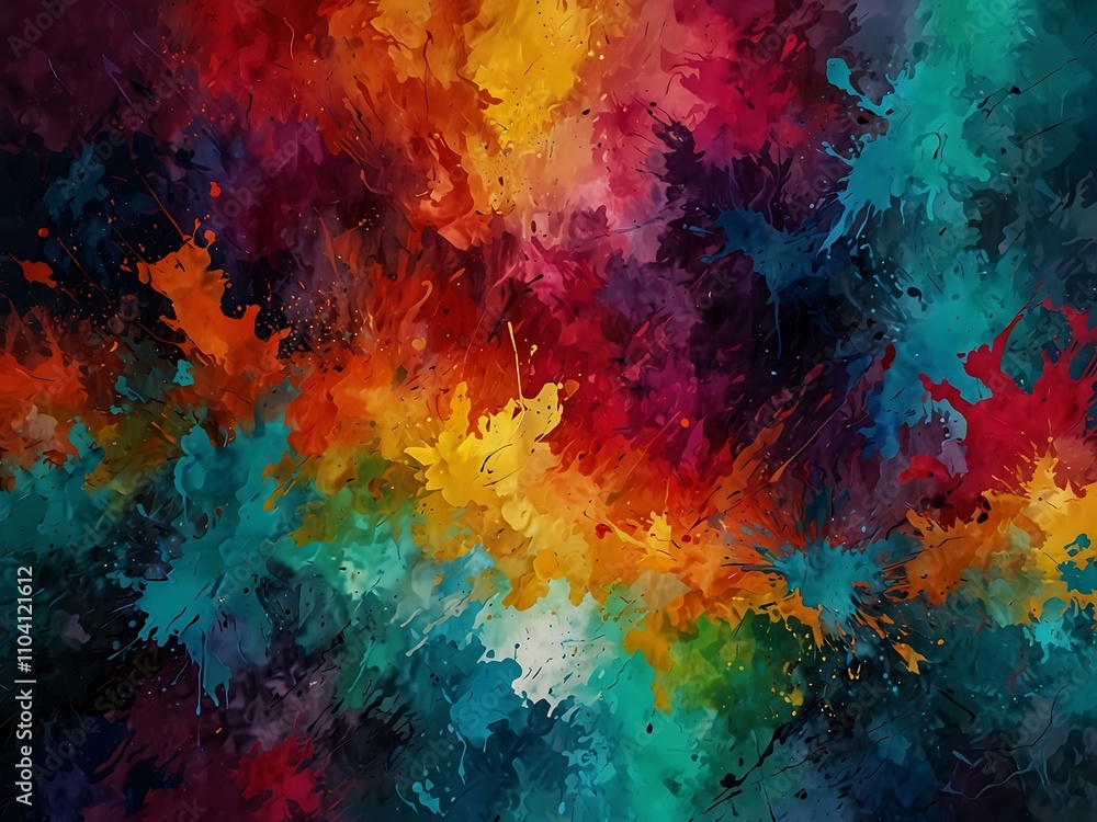 Fototapeta premium Abstract textured art with vibrant colors.
