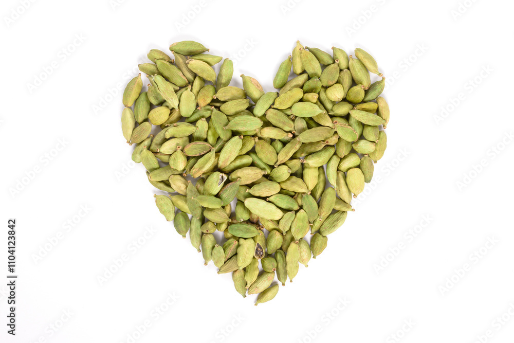 Cardamon seeds close up in studio Cardamon seeds close up in studio