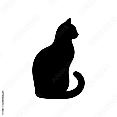 Wallpaper Mural black and white cat Torontodigital.ca