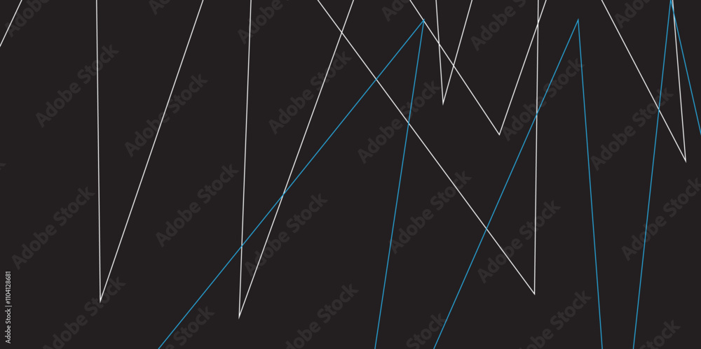 Abstract black and white geometric random chaotic lines with many squares and triangles shape. Metal grid isolated on the white background. Banner with geometric shapes, lines, stripes and triangles. Abstract black and white geometric random chaotic lines with many squares and triangles shape. Metal grid isolated on the white background. Banner with geometric shapes, lines, stripes and triangles.