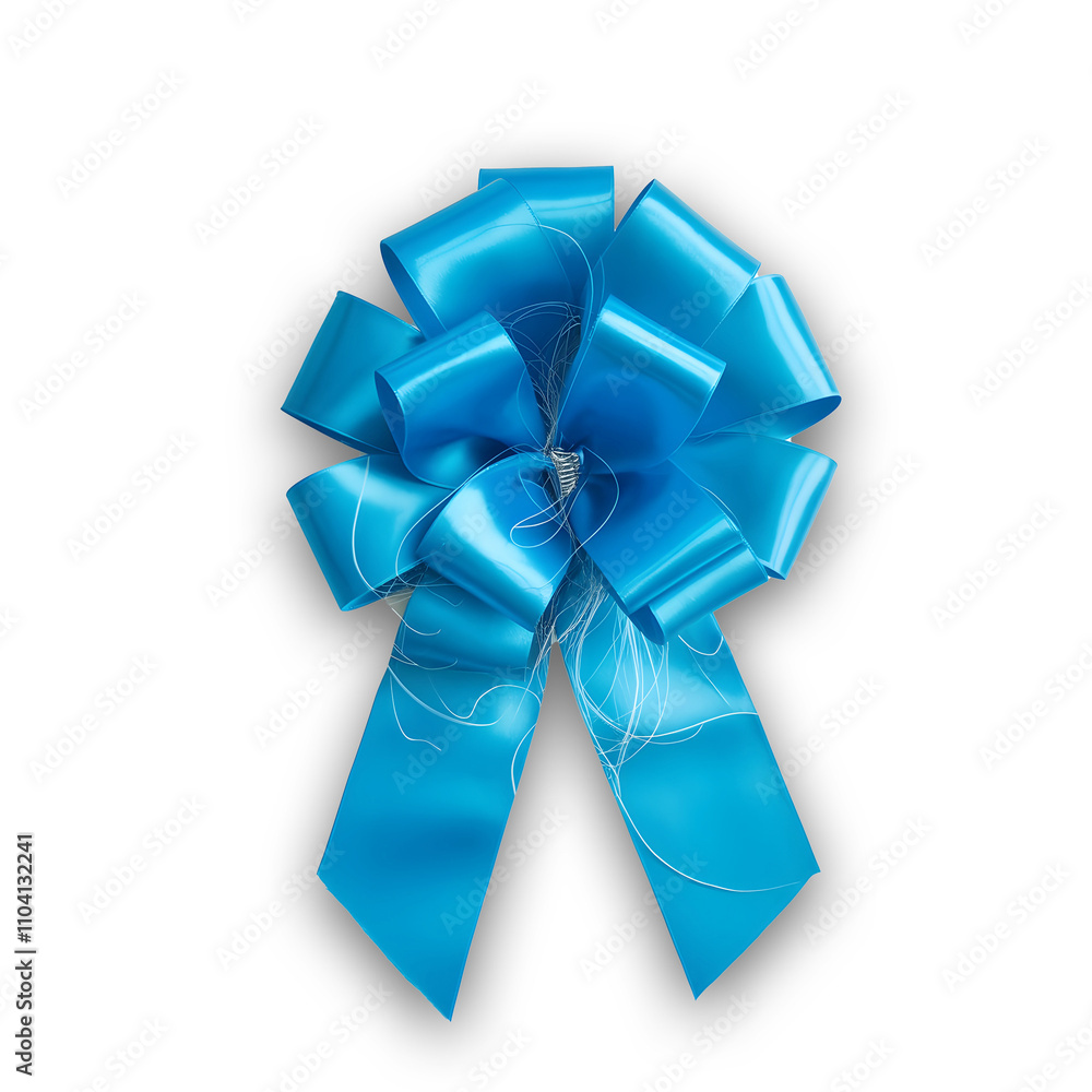 Blue Ribbon, silky blue ribbon flower, Gift Decor Ribbon. Blue Ribbon, silky blue ribbon flower, Gift Decor Ribbon.
